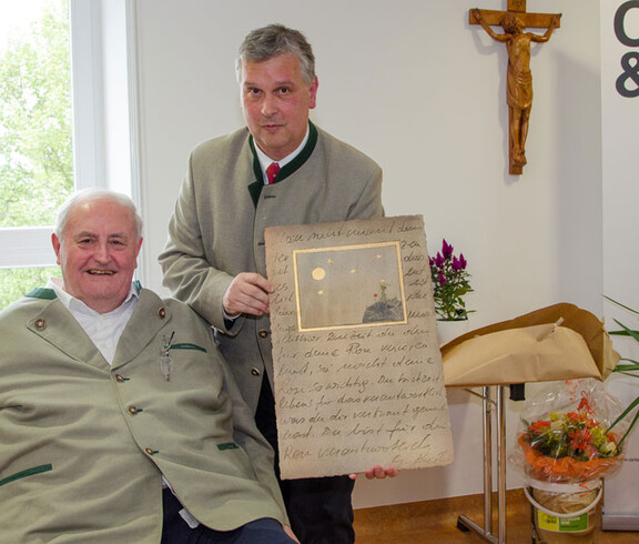 Weinpfarrer Hans Denk 73. Geburtstag im Haus Elisabeth