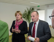 Zwettl Recycling Eröffnung Portrait eine Frau und ein Mann