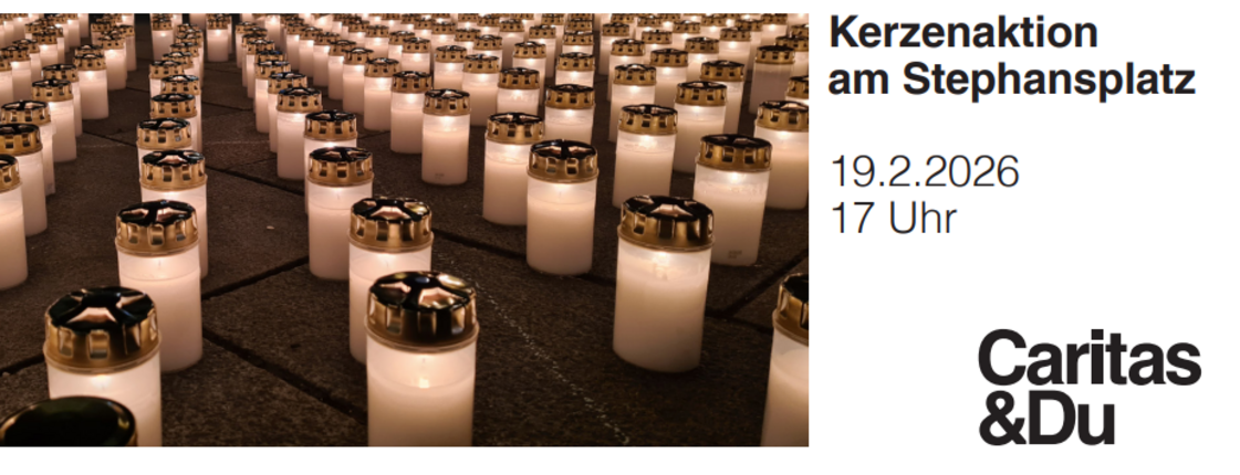 Kerzen am Stephansplatz in Wien