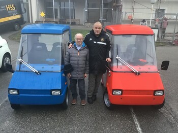 Konrad und Michael zu Besuch bei Graf Carello