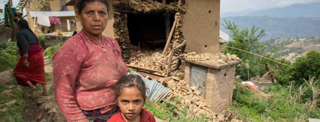 Zerstörung außerhalb der Stadt