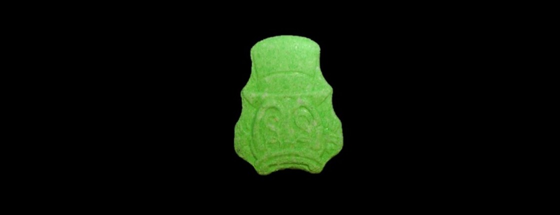 Dieses Bild zeigt eine grüne Pille.