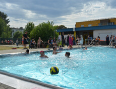 Ein Blick auf den Pool.