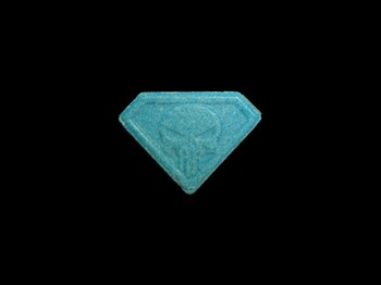 Dieses Bild zeigt eine blaue Pille.