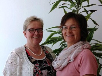 Anita Bernkopf (Suchtberatung Amstetten) und Ingrid Riegler (Suchtberatung Scheibbs) 