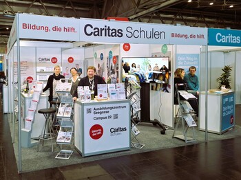 Messestand Caritas Campus auf der Best Messe