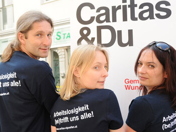 Ankündigung Tag der Arbeitslosen Gruppenfoto