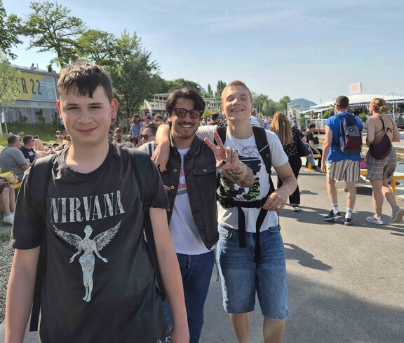 Jugendliche an der Donauinsel