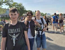 Jugendliche an der Donauinsel