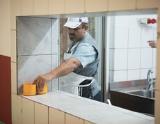 Essensausgabe im Nachtasyl