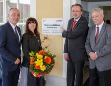 BUP Pottenbrunn Gruppenfoto vor Sozialstation Pottenbrunn